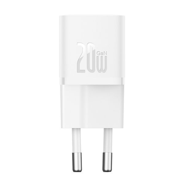 Мережевий зарядний пристрій Baseus GaN5 Fast Charger(mini) 1C 20W EU White 104762629 фото