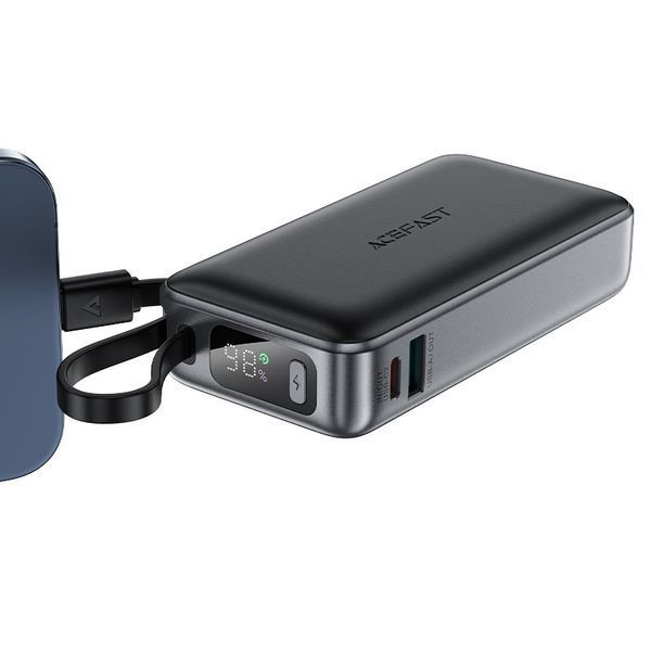 Зовнішній акумулятор ACEFAST M7 PD30W power bank with cable 10000mAh, Black 797168979 фото