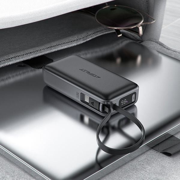 Зовнішній акумулятор ACEFAST M7 PD30W power bank with cable 10000mAh, Black 797168979 фото