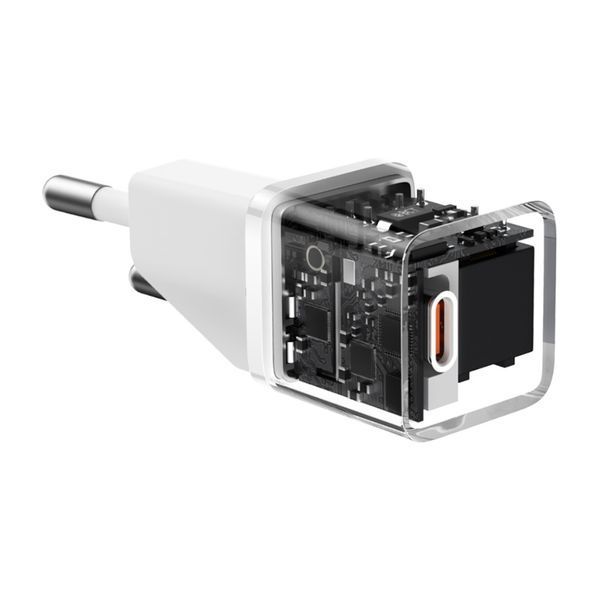 Мережевий зарядний пристрій Baseus GaN5 Fast Charger(mini) 1C 20W EU White 104762629 фото