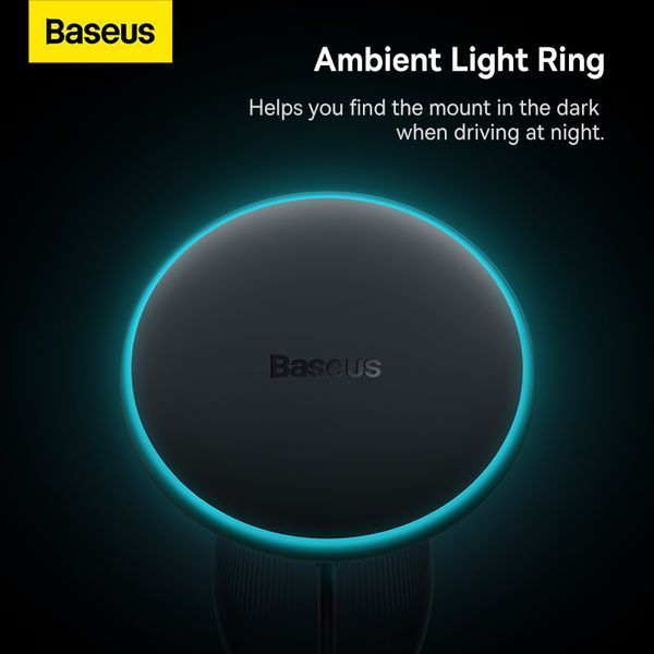 Автодержатель для телефона с БЗУ Baseus CW01 Magnetic Wireless Charging Car Mount Air Vent Version 15W Cluster Black 727135109 фото