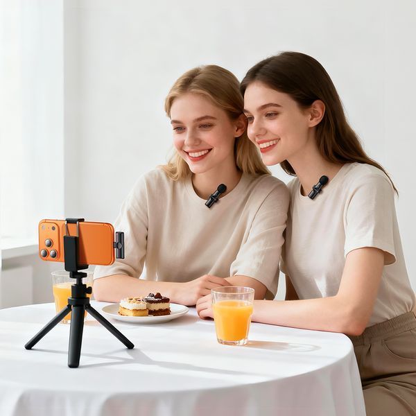 Бездротова мікрофонна система BOROFONE BFK16A Winner dual-mic (Type-C) Black 949657730 фото