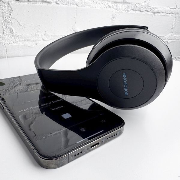Бездротові накладні навушники BOROFONE BO4 Charming rhyme wireless headphones, Black 278625659 фото