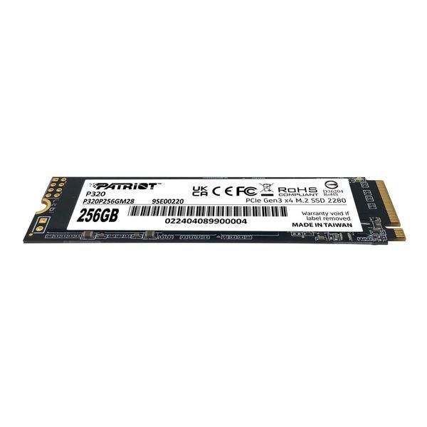 Накопитель SSD M.2 Patriot P320 256GB NVMe 2280 Gen3.0 x4 3D TLC 109796968 фото