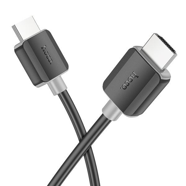 Кабель HOCO US08 HDTV 2.0 male-to-male 4K HD data cable(L=1M) Black 339810012 фото
