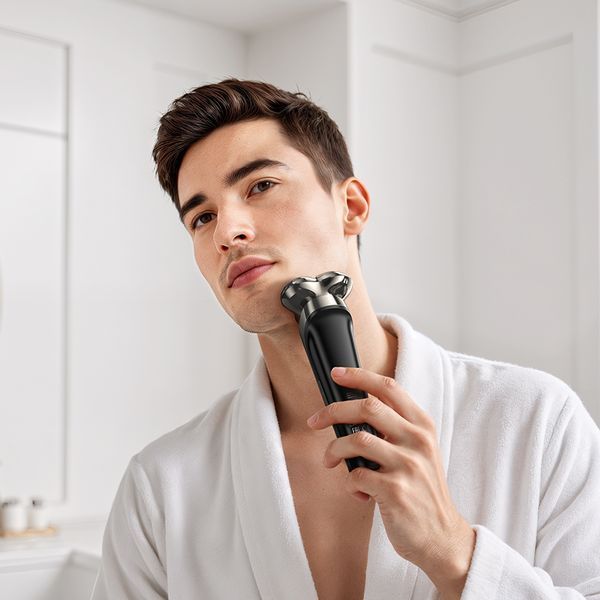 Електробритва HOCO HP39 600 mAh. Three-head shaver Metal Gray 593146889 фото