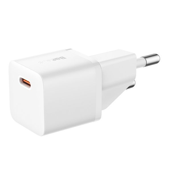 Мережевий зарядний пристрій Baseus GaN5 Fast Charger(mini) 1C 20W EU White 104762629 фото