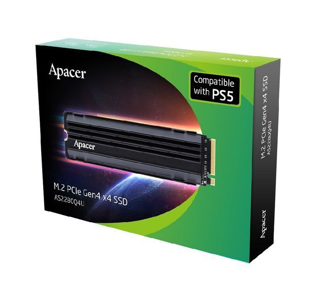 Накопичувач SSD M.2 Apacer AS2280Q4U5 (For PS5) 1TB 2280 PCIe 4.0x4 NVMe 3D Nand Read/Write: 7300/6000 MB/sec 618333807 фото