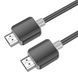 Кабель HOCO US08 HDTV 2.0 male-to-male 4K HD data cable(L=1M) Black 339810012 фото 4