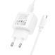 Сетевое зарядное устройство с кабелем HOCO CS52A 18W Surplus single-port QC3.0 charger set(Type-C) White 275845616 фото 7