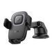 Автотримач для телефона з БЗП HOCO HW32 Crown push-type wireless charging car holder (center console) Black Metal Gray 610959948 фото 3