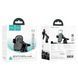 Автотримач для телефона з БЗП HOCO HW32 Crown push-type wireless charging car holder (center console) Black Metal Gray 610959948 фото 2