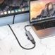 USB-хаб HOCO HB28 Type-C multi-function converter(HDTV+USB3.0+USB2.0+SD+TF+PD) Metal Gray 622996939 фото 6