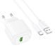 Сетевое зарядное устройство с кабелем HOCO CS52A 18W Surplus single-port QC3.0 charger set(Type-C) White 275845616 фото 4