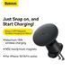Автодержатель для телефона с БЗУ Baseus CW01 Magnetic Wireless Charging Car Mount Air Vent Version 15W Cluster Black 727135109 фото 5