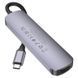 USB-хаб HOCO HB28 Type-C multi-function converter(HDTV+USB3.0+USB2.0+SD+TF+PD) Metal Gray 622996939 фото 3