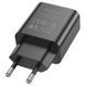 Мережевий зарядний пристрій BOROFONE BA72A Spring single port QC3.0 charger Black 833056852 фото 3