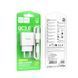 Мережевий зарядний пристрій з кабелем HOCO C140A Smart single port QC3.0 charger set (Type-C)(EU) White 332852341 фото 2