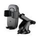 Автотримач для телефона з БЗП HOCO HW32 Crown push-type wireless charging car holder (center console) Black Metal Gray 610959948 фото 1
