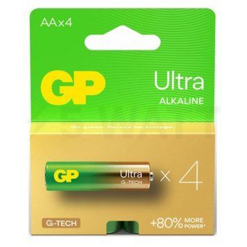 Батарейка GP LR6/AA ULtra Alkaline (4шт) 133324305 фото