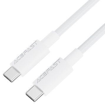 Кабель ACEFAST C18-03 USB-C to USB-C braid charging data cable White 423025872 фото