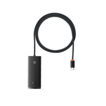 USB-хаб Baseus Lite Series 4-Port Type-C HUB Adapter (Type-C to USB 3.0*4 ) 1m Black 686805987 фото