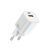 Мережевий зарядний пристрій WIWU 33W Cube GaN Fast Charger A+C Wi-G017 EU White 103313051 фото