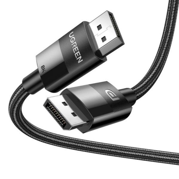 Кабель UGREEN DP114 DP 1.4 Male to Male Plastic Case Braided Cable 1m (UGR-80390) 755224864 фото