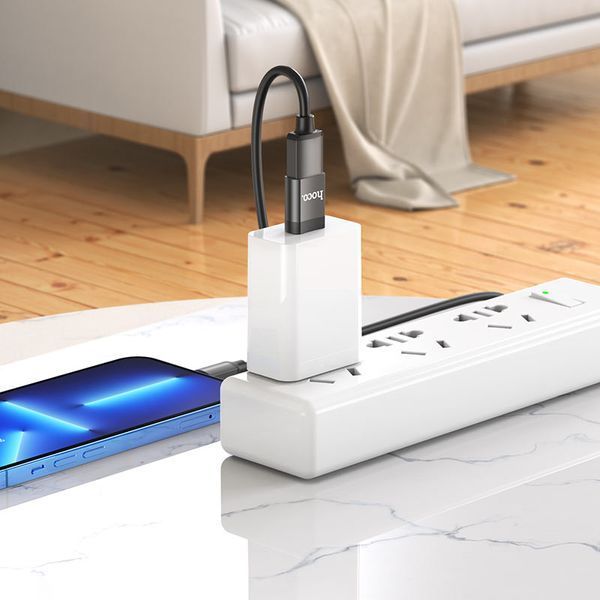 Адаптер HOCO UA17 Type-C male to USB female USB3.0 adapter Black 590377955 фото