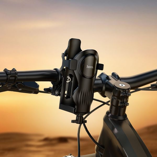 Велодержатель для телефона HOCO H94 Feliz cycling water cup holder Black 426937784 фото