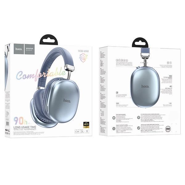 Бездротові накладні навушники HOCO W35 Max Joy BT headphones Sky Blue 667075292 фото