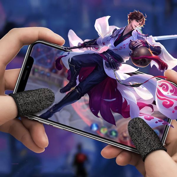 Напальчник игровой HOCO GM4 Phantom Superconducting fiber mobile game finger cots(silver Fiber) 399860968 фото