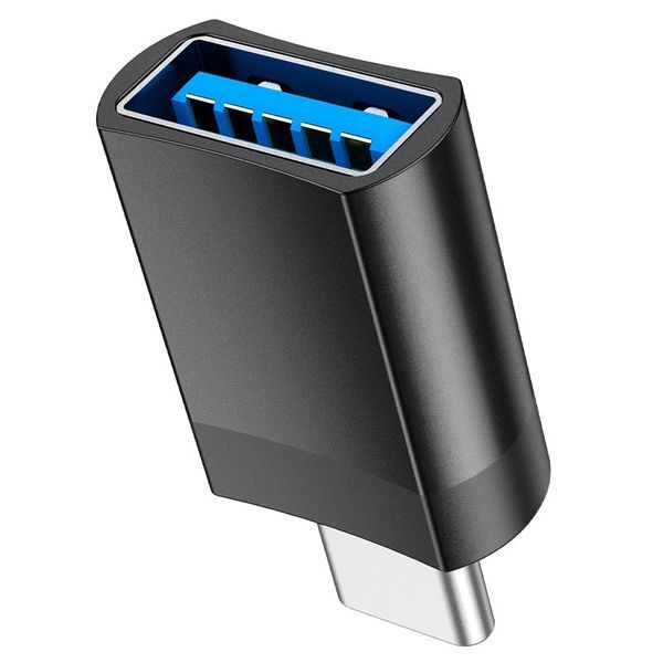 Адаптер HOCO UA17 Type-C male to USB female USB3.0 adapter Black 590377955 фото