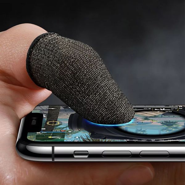 Напальчник игровой HOCO GM4 Phantom Superconducting fiber mobile game finger cots(silver Fiber) 399860968 фото