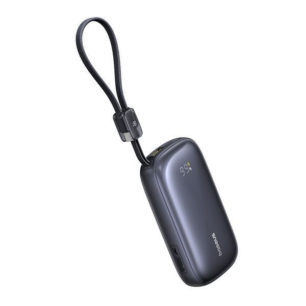 Зовнішній акумулятор Baseus EnerFill FC21 Qpow 3 Ultra Digital Display Power Bank with Detachable Cable 20000mAh 22.5W Cosmic Black 111073783 фото