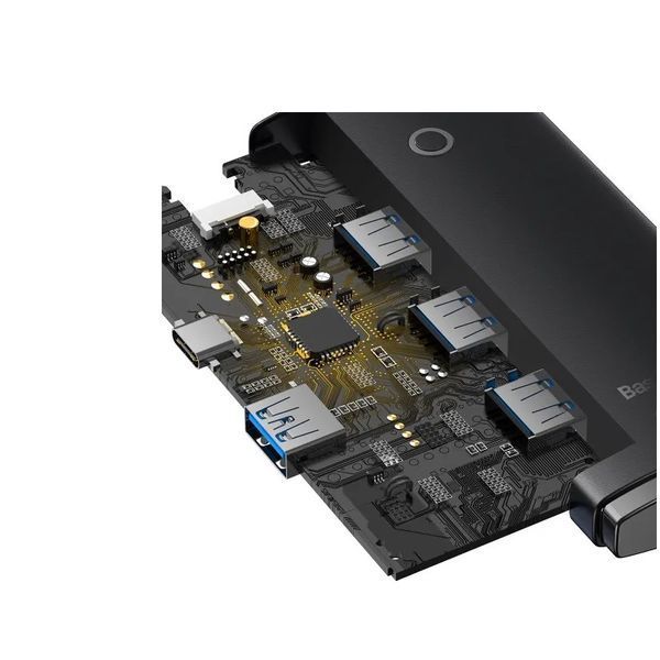 USB-хаб Baseus Lite Series 4-Port Type-C HUB Adapter (Type-C to USB 3.0*4 ) 1m Black 686805987 фото