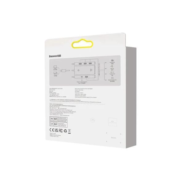 USB-хаб Baseus Lite Series 4-Port Type-C HUB Adapter (Type-C to USB 3.0*4 ) 1m Black 686805987 фото