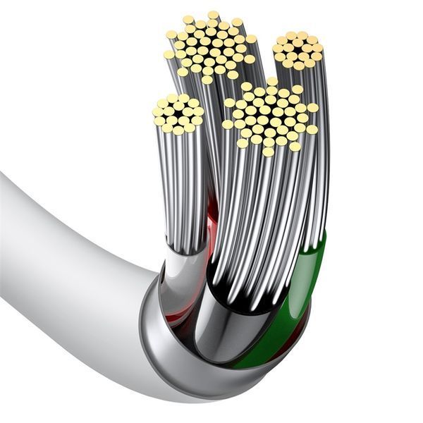 Кабель Baseus Superior Series Fast Charging Data Cable USB to iP 2.4A 0.25m White 892114889 фото