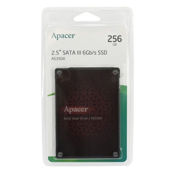 Накопитель SSD Apacer AS350X 256GB 2.5" 7mm SATAIII 3D NAND 156194087 фото