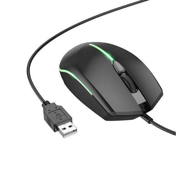 Миша BOROFONE BG10 Soaring game luminous wired mouse Black 780751694 фото