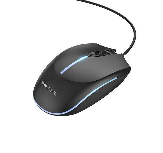 Миша BOROFONE BG10 Soaring game luminous wired mouse Black 780751694 фото