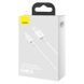 Кабель Baseus Superior Series Fast Charging Data Cable USB to iP 2.4A 0.25m White 892114889 фото 2