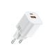 Мережевий зарядний пристрій WIWU 33W Cube GaN Fast Charger A+C Wi-G017 EU White 103313051 фото 1