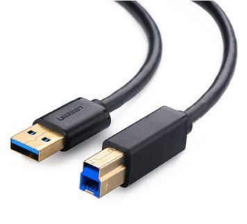 Кабель UGREEN US210 USB 3.0 AM to BM Print Cable 2m (Black）(UGR-10372) 845690501 фото