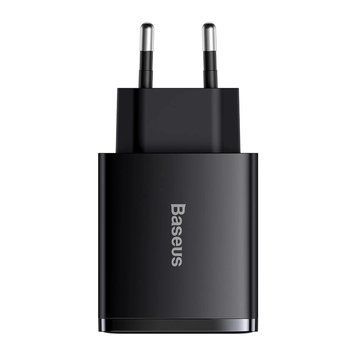 Мережевий зарядний пристрій Baseus Compact Quick Charger 2U+C 30W EU Black 123782572 фото