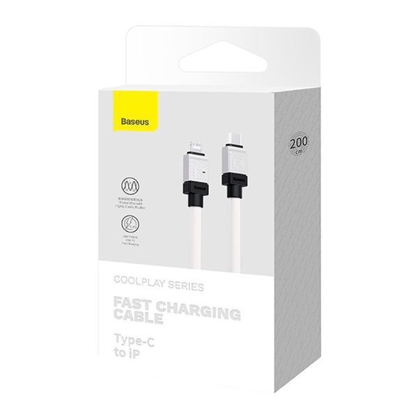 Кабель Baseus CoolPlay Series Fast Charging Cable Type-C to iP 20W 2m White 322571378 фото