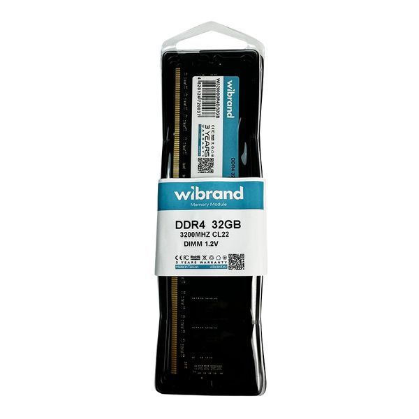 Оперативна пам'ять DDR4 Wibrand 32GB 3200MHz CL22 DIMM 383389240 фото