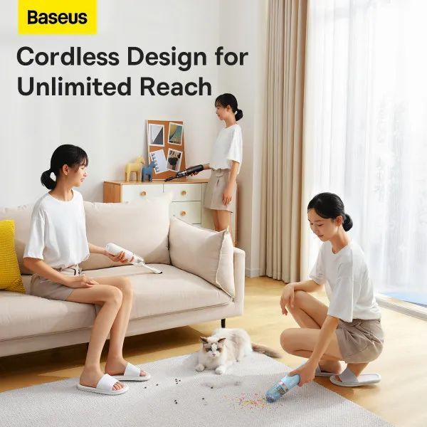 Автомобильный пылесос Baseus A2Pro Car Vacuum Cleaner(6000pa) White 356842453 фото