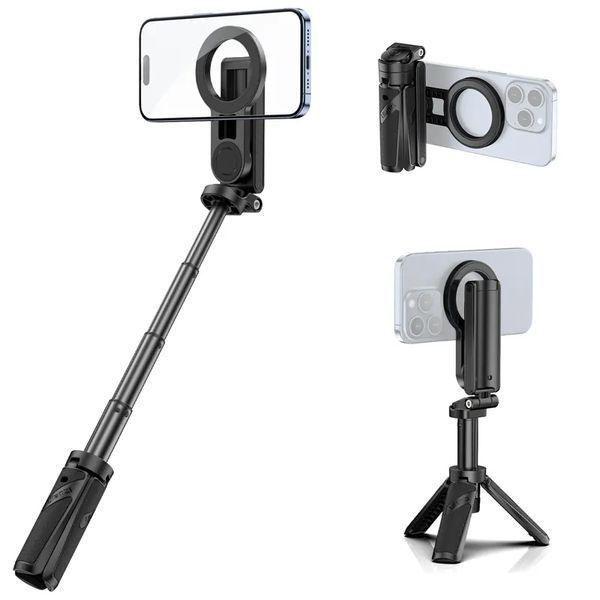 Селфі-монопод Ulanzi JJ03 3-in-1 Magnetic Phone Tripod with Remote Control Black 556511243 фото