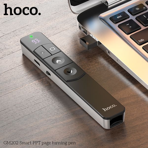 Лазерна указка HOCO GM202 Smart PPT page turning pen Silver 818768024 фото